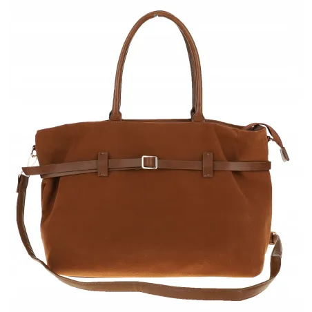 Torebka Damska listonoszka na ramię shopper duża pojemna torba 3642 Brązowa