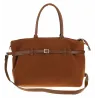 Torebka Damska listonoszka na ramię shopper duża pojemna torba 3642 Brązowa