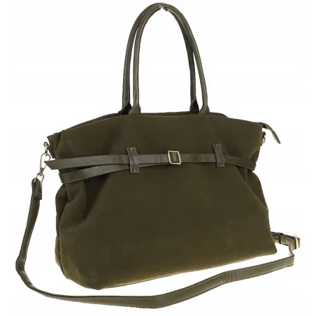 Torebka Damska listonoszka na ramię shopper duża pojemna torba 3642 Zielona