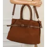 Torebka Damska listonoszka na ramię shopper duża pojemna torba 3642 Brązowa