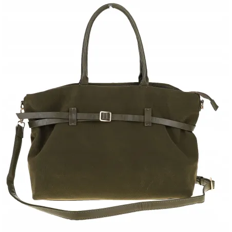 Torebka Damska listonoszka na ramię shopper duża pojemna torba 3642 Zielona