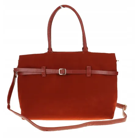 Torebka Damska listonoszka na ramię shopper duża pojemna torba 3642 Orange