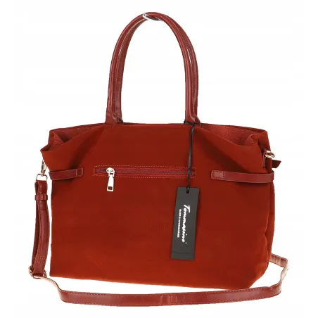 Torebka Damska listonoszka na ramię shopper duża pojemna torba 3642 Orange