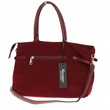 Torebka Damska listonoszka na ramię shopper duża pojemna torba 3642 Bordowa
