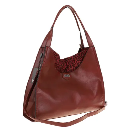 Torebka Damska Coveri Collection włoska marka A4 na ramię CC6582 Czerwona