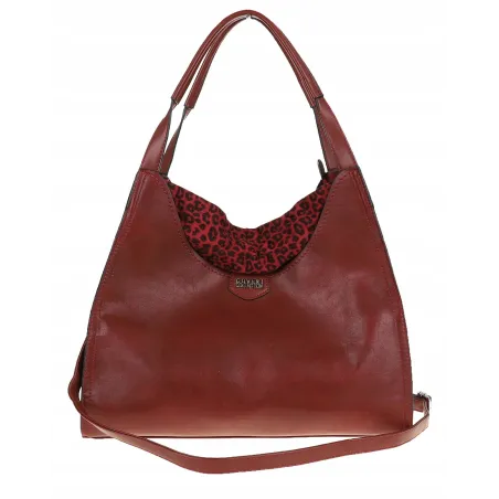 Torebka Damska Coveri Collection włoska marka A4 na ramię CC6582 Czerwona