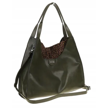 Torebka Damska Coveri Collection włoska marka A4 na ramię CC6582 Zielona