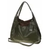 Torebka Damska Coveri Collection włoska marka A4 na ramię CC6582 Zielona