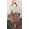 Torebka damska shopper duża elegancka do pracy A4 modna CMCTJ2961 Beżowa