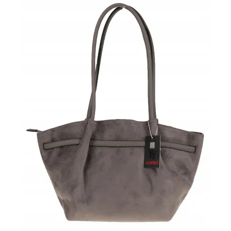 Torebka damska shopper duża elegancka do pracy A4 modna CMCTJ2961 Szarna