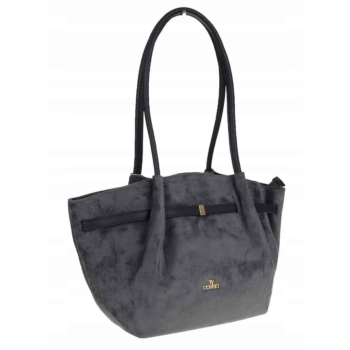 Torebka damska shopper duża elegancka do pracy A4 modna CMCTJ2961 Granatowa