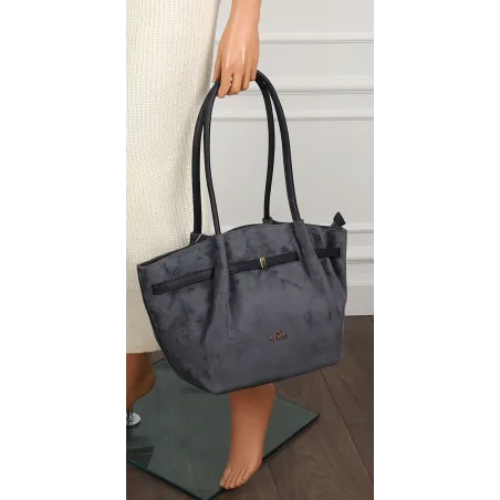 Torebka damska shopper duża elegancka do pracy A4 modna CMCTJ2961 Granatowa