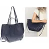 Torebka Damska Modna Torba Pojemna na Ramię shopper A4 CC80614 Granatowa