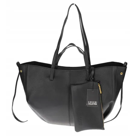 Torebka Damska Modna Torba Pojemna na Ramię shopper duża CC80614 Czarna