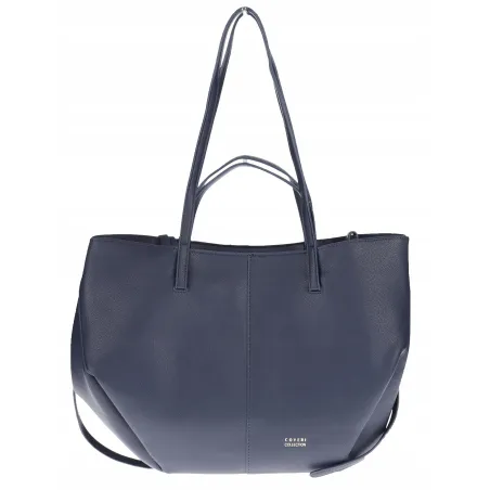 Torebka Damska Modna Torba Pojemna na Ramię shopper A4 CC80614 Granatowa