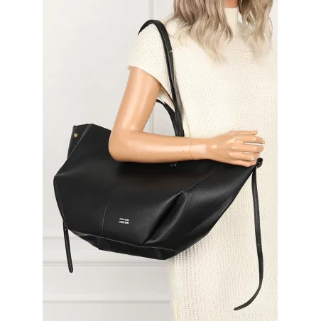 Torebka Damska Modna Torba Pojemna na Ramię shopper duża CC80614 Czarna