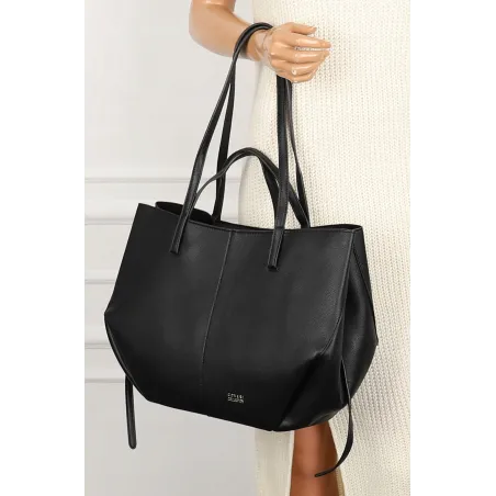 Torebka Damska Modna Torba Pojemna na Ramię shopper duża CC80614 Czarna