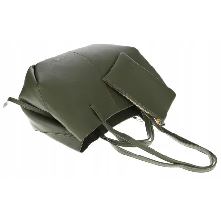 Torebka Damska Modna Torba Pojemna na Ramię shopper duża CC80614 Zielona