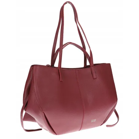 Torebka Damska Modna Torba Pojemna na Ramię shopper duża CC80614 Bordowa