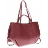 Torebka Damska Modna Torba Pojemna na Ramię shopper duża CC80614 Bordowa