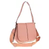 Torebka damska listonoszka pojemna mała modna torba na ramię Y269 Różowa