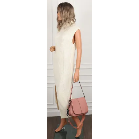 Torebka damska listonoszka pojemna mała modna torba na ramię Y269 Różowa