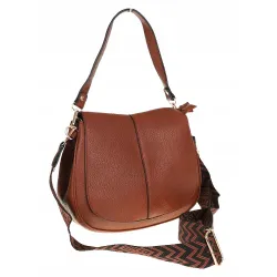 Torebka Damska kuferek listonoszka pojemna na ramię mała HJ88315 Brązowa