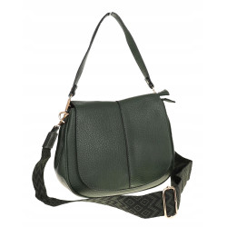Torebka Damska kuferek listonoszka pojemna na ramię mała HJ88315 Zielona