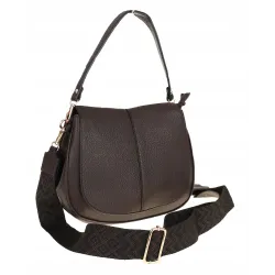 Torebka Damska kuferek listonoszka pojemna na ramię mała HJ88315 Brązowa Coffee