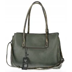 Torebka damska shopper A4 elegancka do pracy włoska marka MC434 Zielona