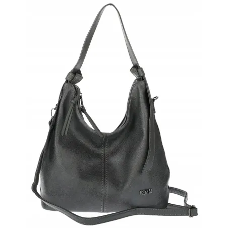 Torebka damska pojemna listonoszka worek na ramię shopper CC6573 Szara