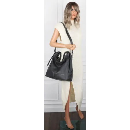 Torebka damska pojemna listonoszka worek na ramię shopper CC6573 Szara