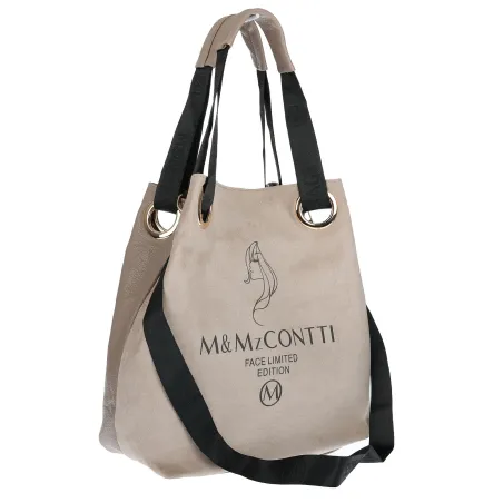 Torebka Damska Listonoszka Worek Shopper na Ramię Duża Torba JY505 Beżowa