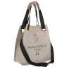 Torebka Damska Listonoszka Worek Shopper na Ramię Duża Torba JY505 Beżowa