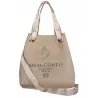 Torebka Damska Listonoszka Worek Shopper na Ramię Duża Torba JY505 Beżowa