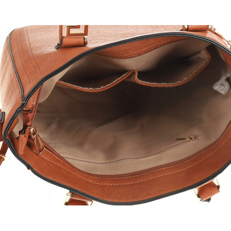 Torebka damska teczka listonoszka duża pojemna torba shopper H063 Szara