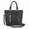Torebka damska teczka listonoszka duża pojemna torba shopper H063 Czarna
