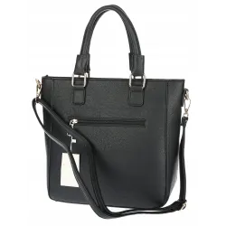 Torebka damska teczka listonoszka duża pojemna torba shopper H063 Czarna