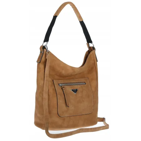 Torebka Damska Listonoszka Worek Shopper na Ramię Miejska YD1067 D.Brown