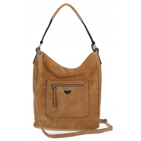 Torebka Damska Listonoszka Worek Shopper na Ramię Miejska YD1067 D.Brown