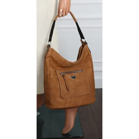 Torebka Damska Listonoszka Worek Shopper na Ramię Miejska YD1067 D.Brown