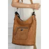 Torebka Damska Listonoszka Worek Shopper na Ramię Miejska YD1067 D.Brown