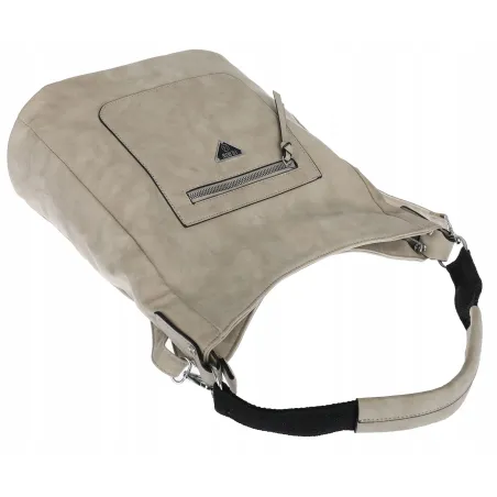 Torebka Damska Listonoszka Worek Shopper na Ramię Miejska YD1067 Milk White