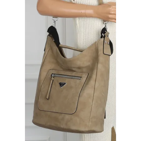 Torebka Damska Listonoszka Worek Shopper na Ramię YD1067 Grayish Green