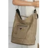 Torebka Damska Listonoszka Worek Shopper na Ramię YD1067 Grayish Green