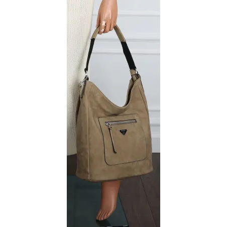 Torebka Damska Listonoszka Worek Shopper na Ramię YD1067 Grayish Green