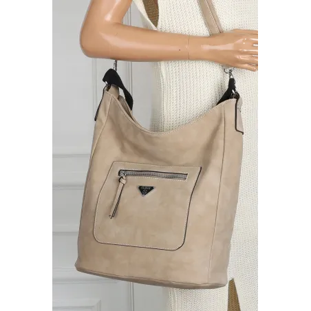 Torebka Damska Listonoszka Worek Shopper na Ramię YD1067 Frost Apricot