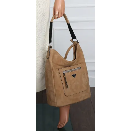 Torebka Damska Listonoszka Worek Shopper na Ramię YD1067 Flex Apricot