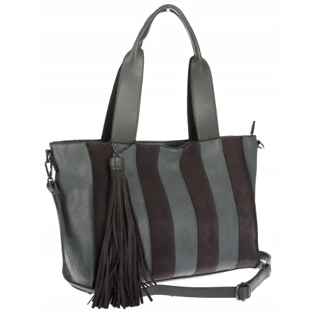 Torebka damska shopper A4 elegancka torba do pracy włoska marka MC427 Szara