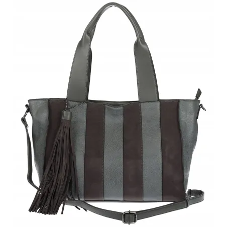 Torebka damska shopper A4 elegancka torba do pracy włoska marka MC427 Szara